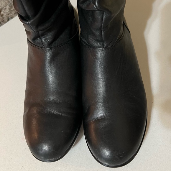 DANSKO Devin Black Leather Slouch Boots Size 39 - Picture 6 of 11